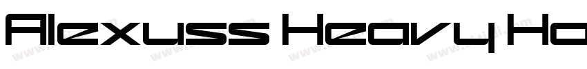 Alexuss Heavy Ho字体转换